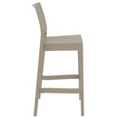Compamia Maya Resin Barstool White/Black/Dark Gray/Dove Gray/Olive Green- Set of Two
