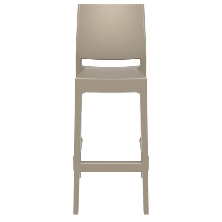 Compamia Maya Resin Barstool White/Black/Dark Gray/Dove Gray/Olive Green- Set of Two