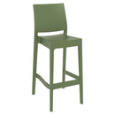 Compamia Maya Resin Barstool White/Black/Dark Gray/Dove Gray/Olive Green- Set of Two