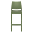 Compamia Maya Resin Barstool White/Black/Dark Gray/Dove Gray/Olive Green- Set of Two