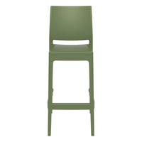 Compamia Maya Resin Barstool White/Black/Dark Gray/Dove Gray/Olive Green- Set of Two