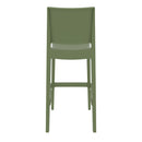 Compamia Maya Resin Barstool White/Black/Dark Gray/Dove Gray/Olive Green- Set of Two