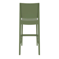 Compamia Maya Resin Barstool White/Black/Dark Gray/Dove Gray/Olive Green- Set of Two