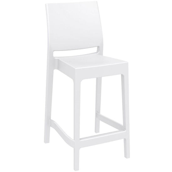 Compamia Maya Resin Barstool White/Black/Dark Gray/Dove Gray/Olive Green- Set of Two