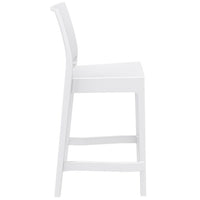Compamia Maya Resin Barstool White/Black/Dark Gray/Dove Gray/Olive Green- Set of Two