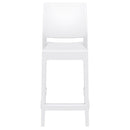 Compamia Maya Resin Barstool White/Black/Dark Gray/Dove Gray/Olive Green- Set of Two