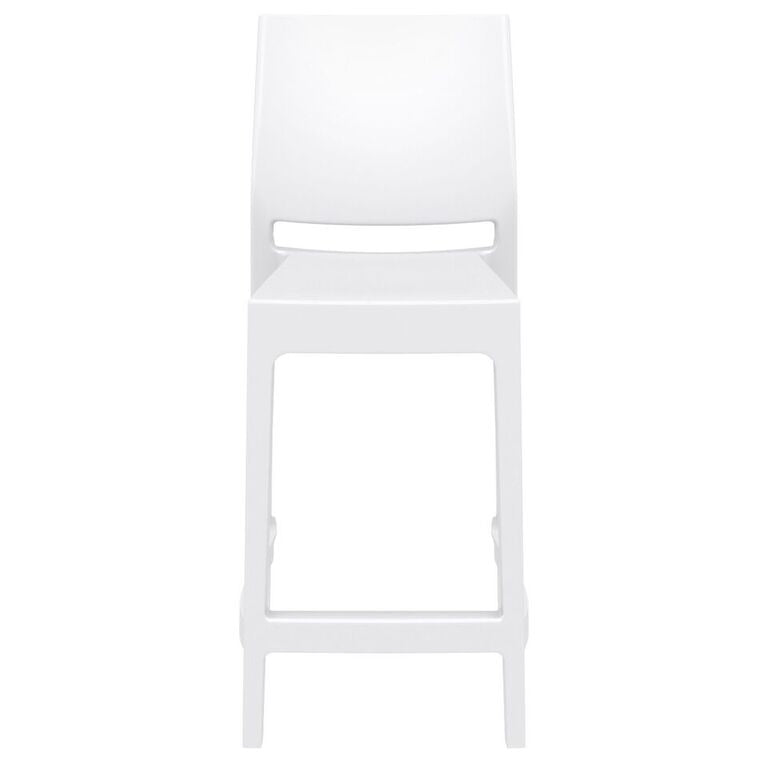 Compamia Maya Resin Barstool White/Black/Dark Gray/Dove Gray/Olive Green- Set of Two