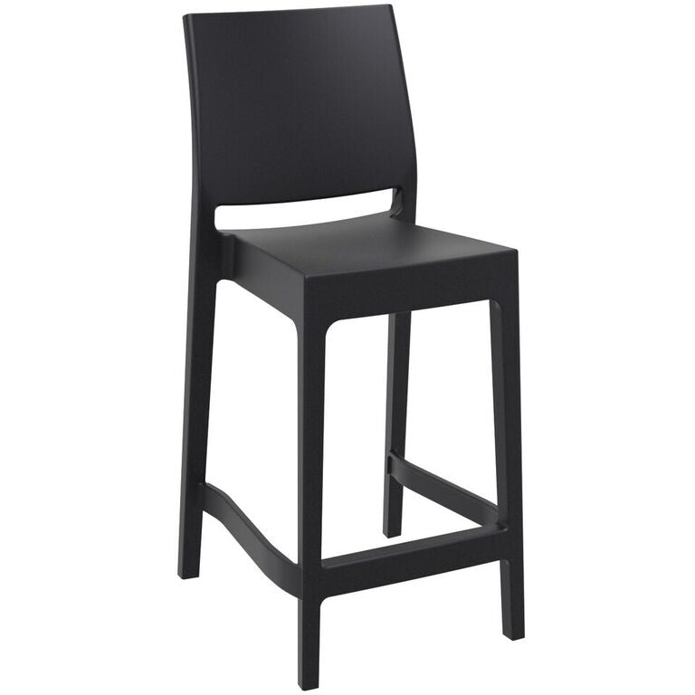 Compamia Maya Resin Counter Stool White/Black/Dark Gray/Dove Gray/Olive Green- Set of Two