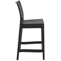 Compamia Maya Resin Counter Stool White/Black/Dark Gray/Dove Gray/Olive Green- Set of Two