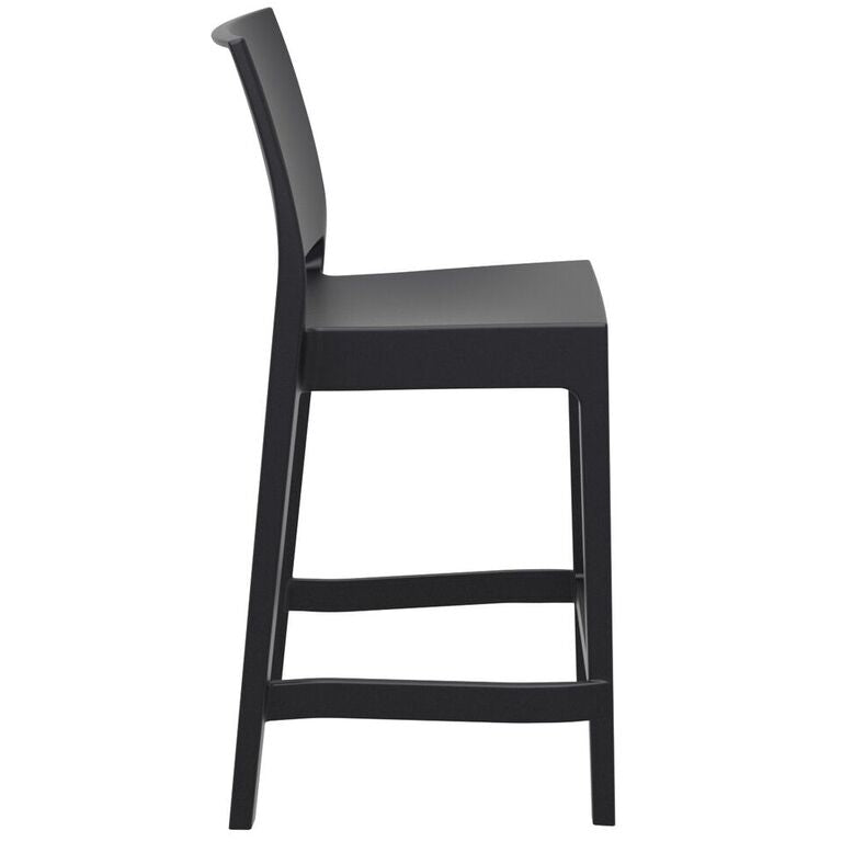 Compamia Maya Resin Counter Stool White/Black/Dark Gray/Dove Gray/Olive Green- Set of Two