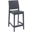 Compamia Maya Resin Counter Stool White/Black/Dark Gray/Dove Gray/Olive Green- Set of Two