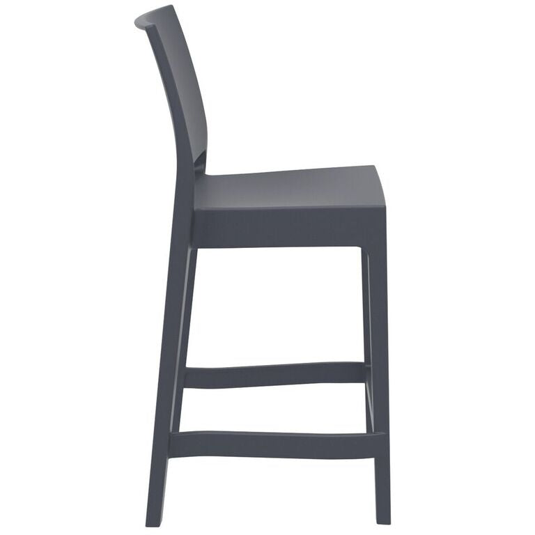 Compamia Maya Resin Counter Stool White/Black/Dark Gray/Dove Gray/Olive Green- Set of Two