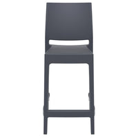 Compamia Maya Resin Counter Stool White/Black/Dark Gray/Dove Gray/Olive Green- Set of Two