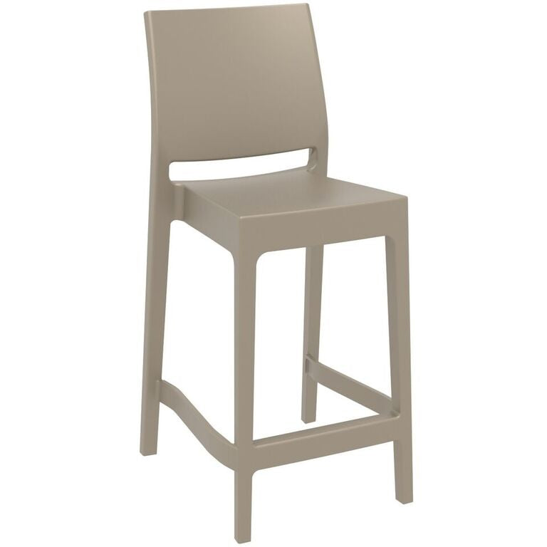 Compamia Maya Resin Counter Stool White/Black/Dark Gray/Dove Gray/Olive Green- Set of Two