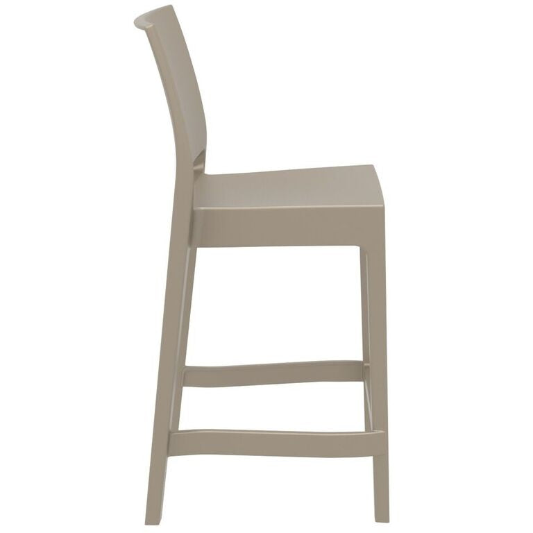 Compamia Maya Resin Counter Stool White/Black/Dark Gray/Dove Gray/Olive Green- Set of Two