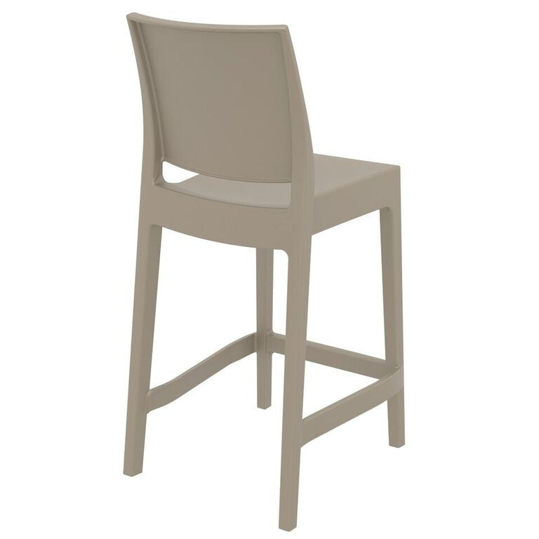 Compamia Maya Resin Counter Stool White/Black/Dark Gray/Dove Gray/Olive Green- Set of Two