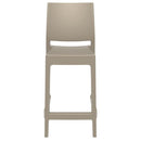 Compamia Maya Resin Counter Stool White/Black/Dark Gray/Dove Gray/Olive Green- Set of Two