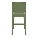 Compamia Maya Resin Counter Stool White/Black/Dark Gray/Dove Gray/Olive Green- Set of Two