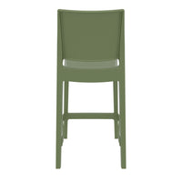 Compamia Maya Resin Counter Stool White/Black/Dark Gray/Dove Gray/Olive Green- Set of Two