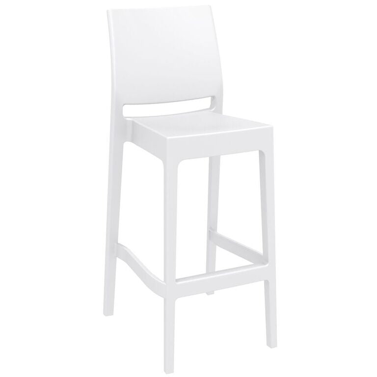 Compamia Maya Resin Counter Stool White/Black/Dark Gray/Dove Gray/Olive Green- Set of Two