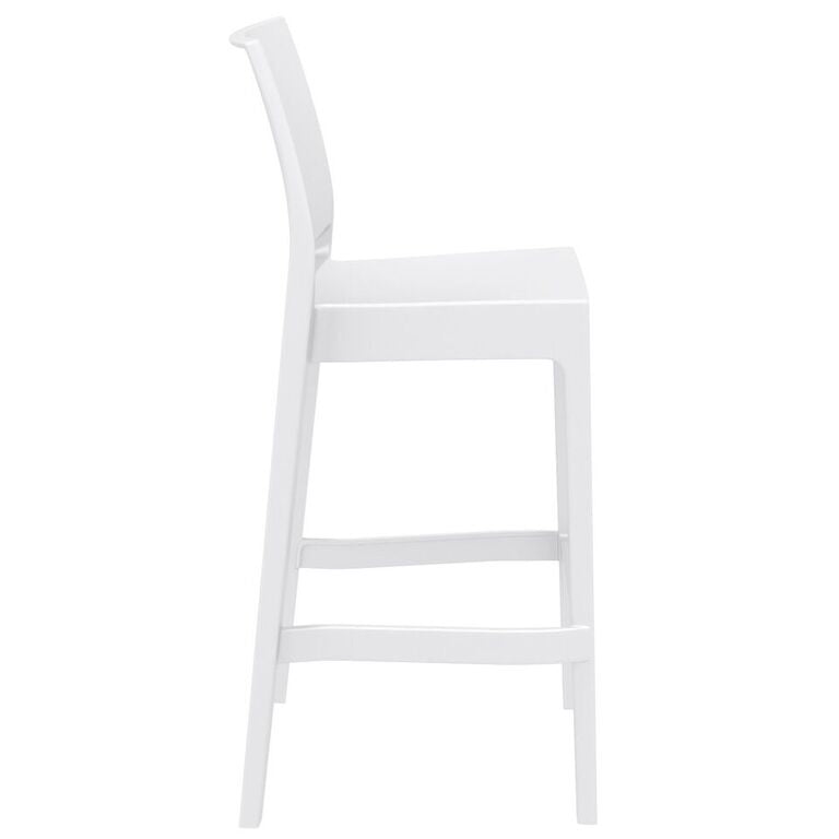 Compamia Maya Resin Counter Stool White/Black/Dark Gray/Dove Gray/Olive Green- Set of Two