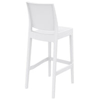 Compamia Maya Resin Counter Stool White/Black/Dark Gray/Dove Gray/Olive Green- Set of Two