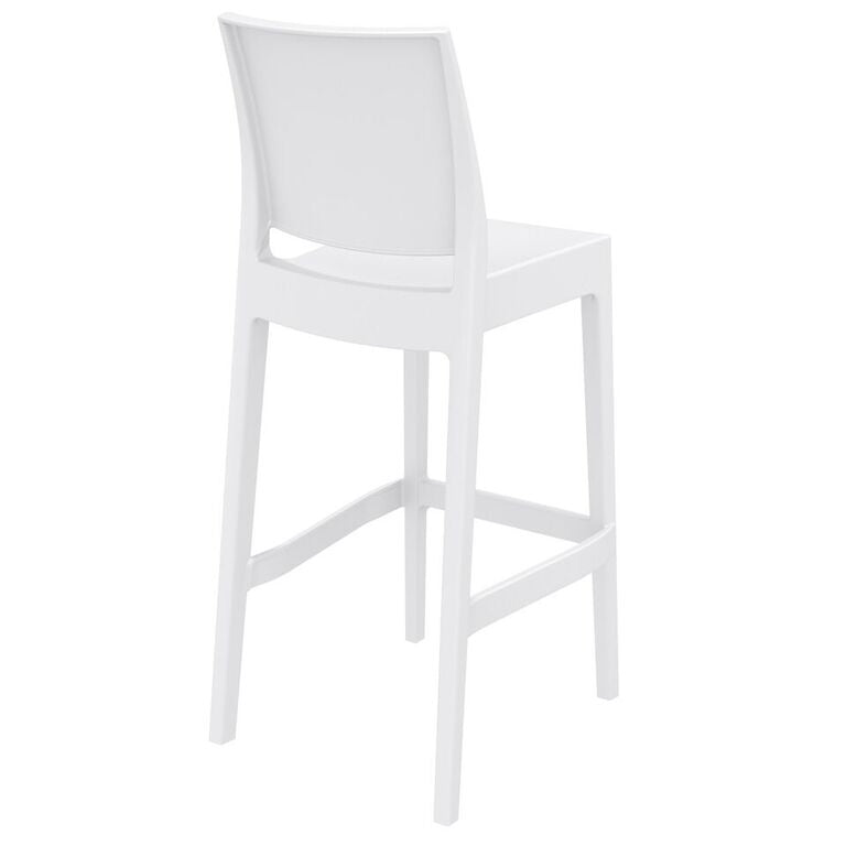 Compamia Maya Resin Counter Stool White/Black/Dark Gray/Dove Gray/Olive Green- Set of Two
