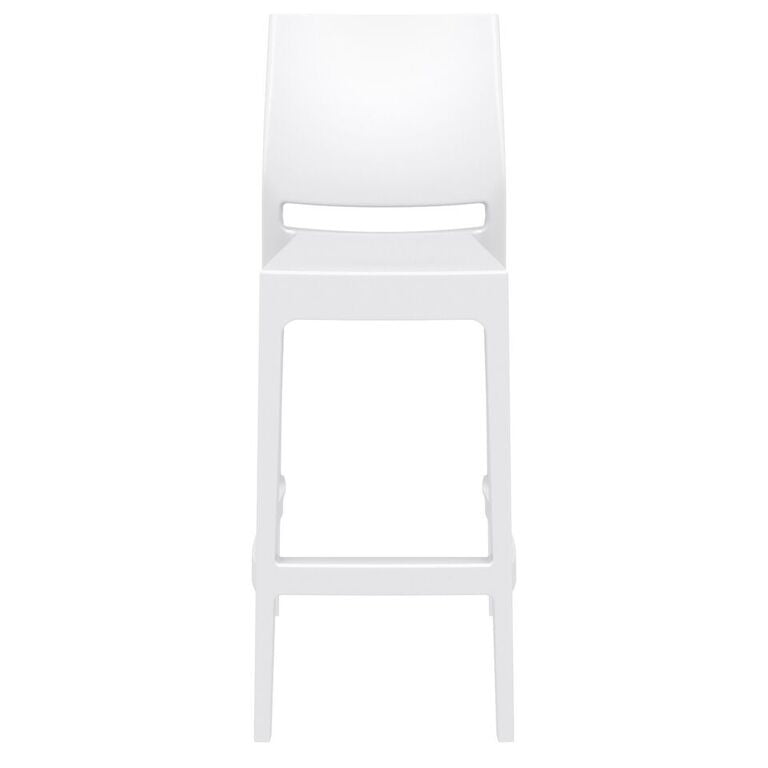 Compamia Maya Resin Counter Stool White/Black/Dark Gray/Dove Gray/Olive Green- Set of Two
