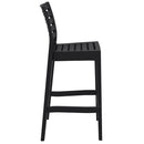 Compamia Ares Resin Barstool White/Black/Dark Gray/Dove Gray- Set of Two