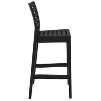 Compamia Ares Resin Barstool White/Black/Dark Gray/Dove Gray- Set of Two