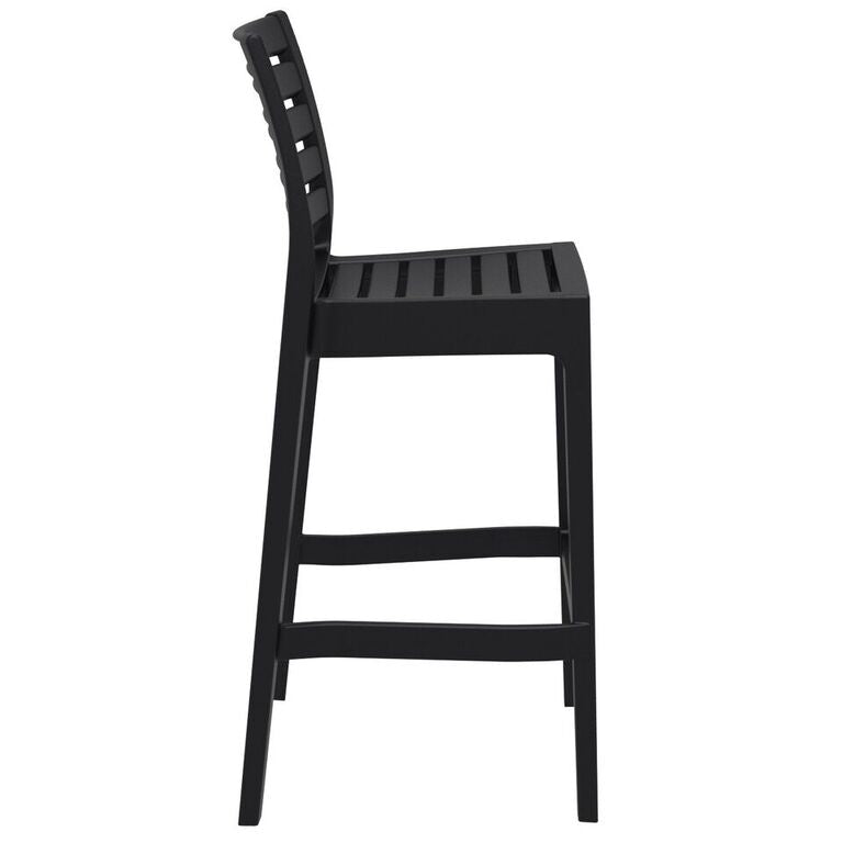 Compamia Ares Resin Barstool White/Black/Dark Gray/Dove Gray- Set of Two