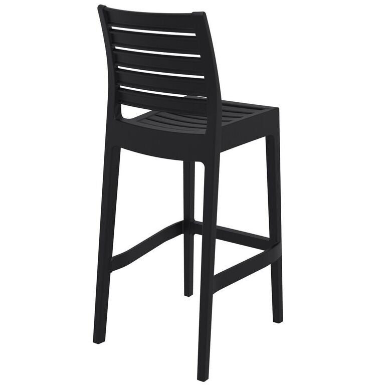 Compamia Ares Resin Barstool White/Black/Dark Gray/Dove Gray- Set of Two