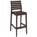 Compamia Ares Resin Barstool White/Black/Dark Gray/Dove Gray- Set of Two