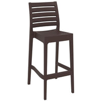 Compamia Ares Resin Barstool White/Black/Dark Gray/Dove Gray- Set of Two