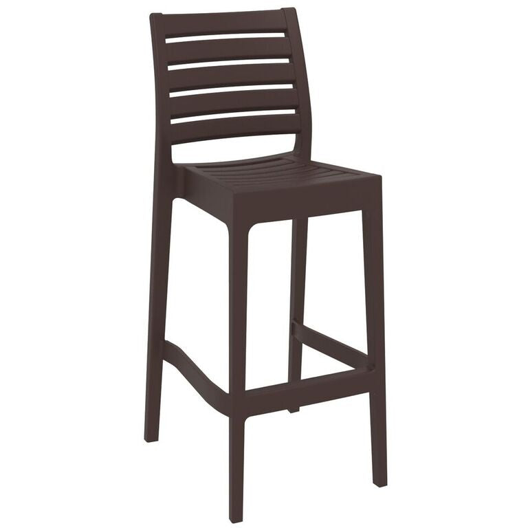 Compamia Ares Resin Barstool White/Black/Dark Gray/Dove Gray- Set of Two