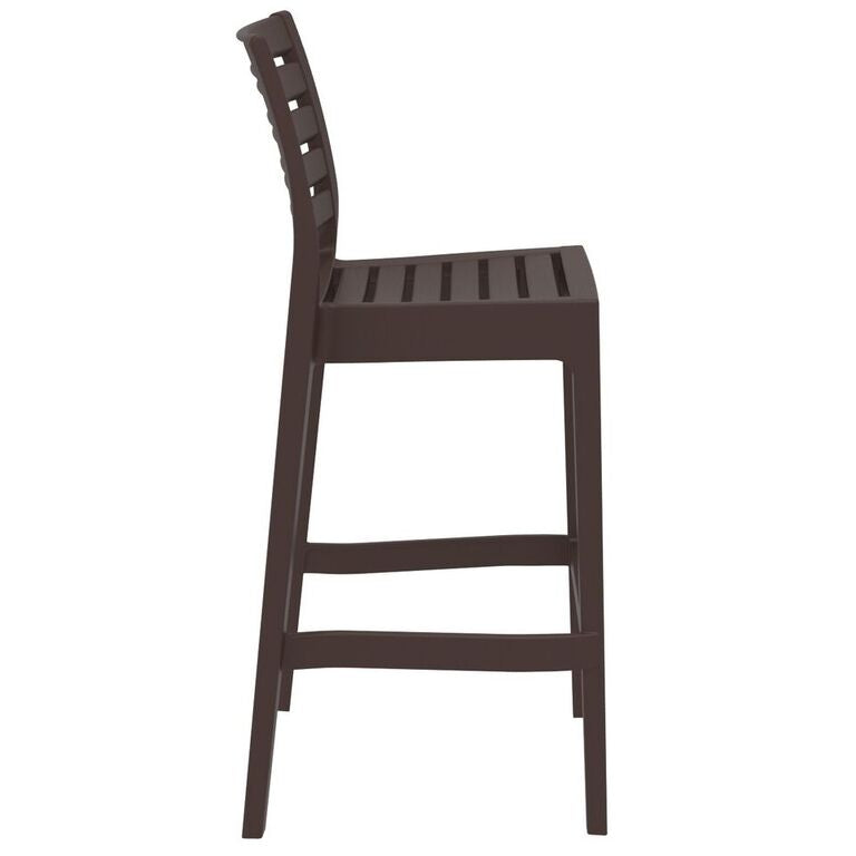 Compamia Ares Resin Barstool White/Black/Dark Gray/Dove Gray- Set of Two