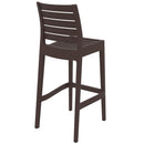 Compamia Ares Resin Barstool White/Black/Dark Gray/Dove Gray- Set of Two
