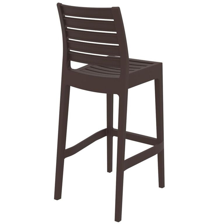 Compamia Ares Resin Barstool White/Black/Dark Gray/Dove Gray- Set of Two
