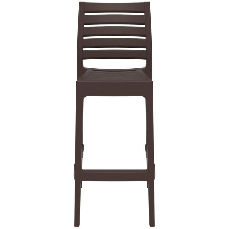 Compamia Ares Resin Barstool White/Black/Dark Gray/Dove Gray- Set of Two