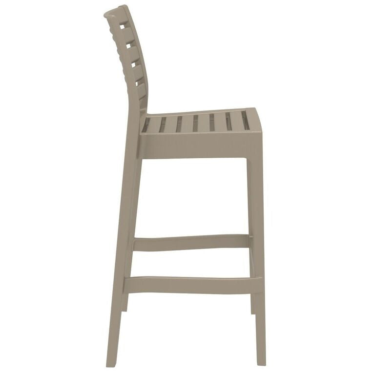 Compamia Ares Resin Barstool White/Black/Dark Gray/Dove Gray- Set of Two