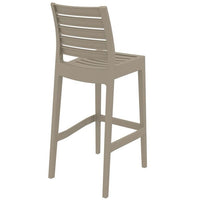 Compamia Ares Resin Barstool White/Black/Dark Gray/Dove Gray- Set of Two