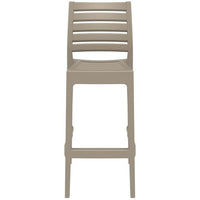 Compamia Ares Resin Barstool White/Black/Dark Gray/Dove Gray- Set of Two