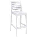 Compamia Ares Resin Barstool White/Black/Dark Gray/Dove Gray- Set of Two