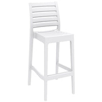 Compamia Ares Resin Barstool White/Black/Dark Gray/Dove Gray- Set of Two
