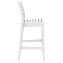 Compamia Ares Resin Barstool White/Black/Dark Gray/Dove Gray- Set of Two