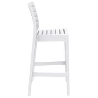 Compamia Ares Resin Barstool White/Black/Dark Gray/Dove Gray- Set of Two