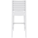 Compamia Ares Resin Barstool White/Black/Dark Gray/Dove Gray- Set of Two
