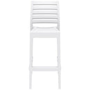 Compamia Ares Resin Barstool White/Black/Dark Gray/Dove Gray- Set of Two