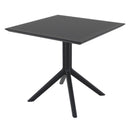 Compamia Sky Square Outdoor Lounge Table Black/White/Dark Gray, Dove Gray, Olive Green/White