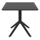 Compamia Sky Square Outdoor Lounge Table Black/White/Dark Gray, Dove Gray, Olive Green/White